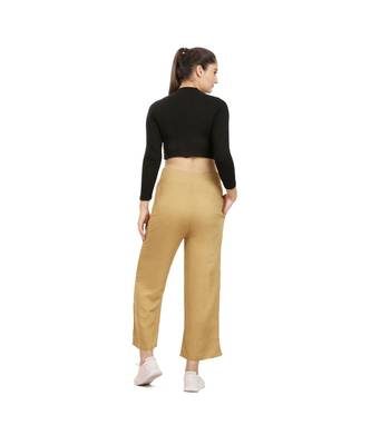 Beige Knot Parellel Pant 4
