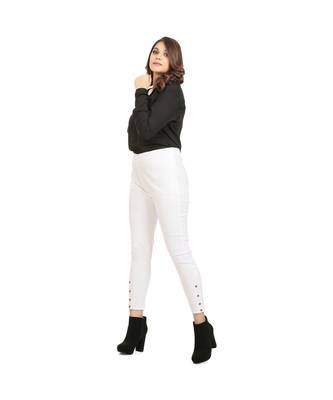 White Nickle Stretch Pant 2