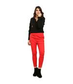 Red  Nickle Stretch Pant