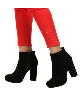 Red  Nickle Stretch Pant 4