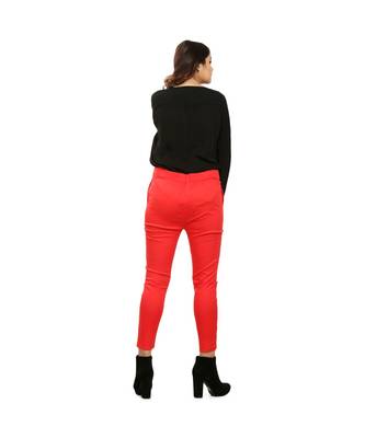 Red  Nickle Stretch Pant 5