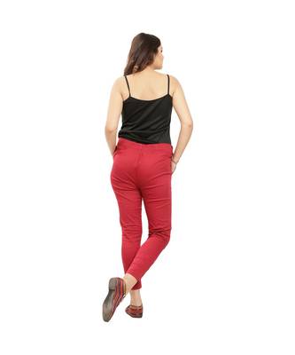 Marroon Nickle Stretch Pant 5