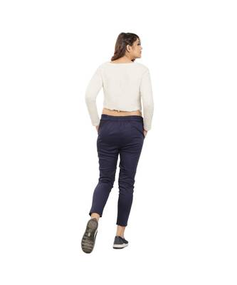 Navy Blue Nickle Stretch Pant 5