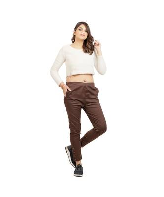 Brown Nickle Stretch Pant 1