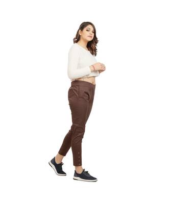 Brown Nickle Stretch Pant 3