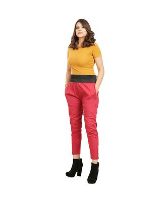 Marroon Tummy Tucker Pants 1