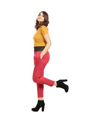 Marroon Tummy Tucker Pants 2