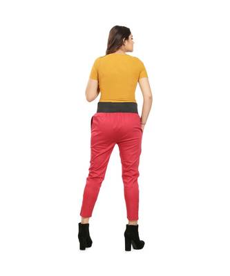 Marroon Tummy Tucker Pants 3