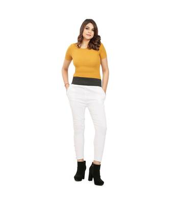 White Tummy Tucker Pants 1