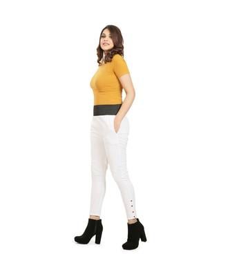 White Tummy Tucker Pants 2