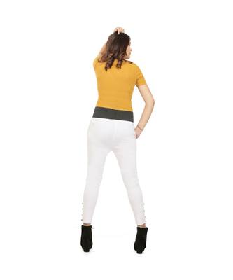 White Tummy Tucker Pants 4