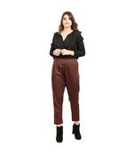 Brown Tussar Pants