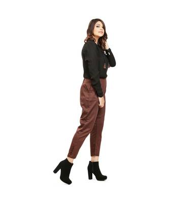 Brown Tussar Pants 3