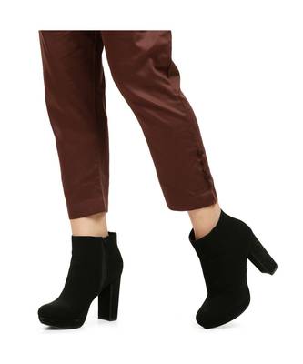 Brown Tussar Pants 4