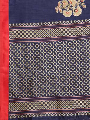 Combo Of 2 Poly Silk  Multicolor Printed Women's Saree 7