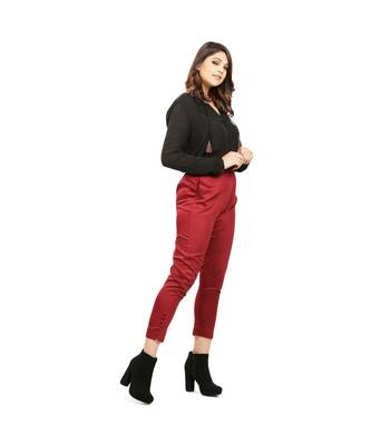 Marroon Tussar Pants 3