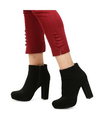 Marroon Tussar Pants 5