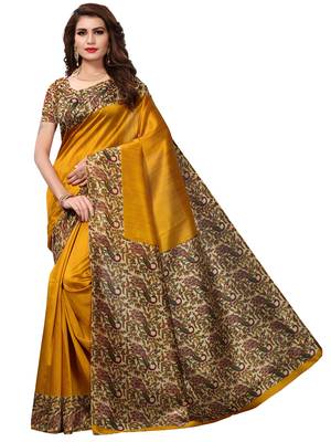 Combo Of 2 Poly Silk  Multicolor Printed Women's Saree 5