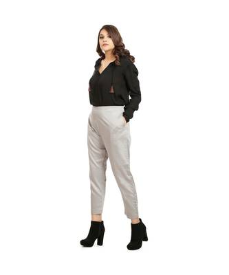 Light Grey Tussar Pants 2
