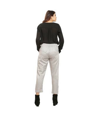 Light Grey Tussar Pants 4