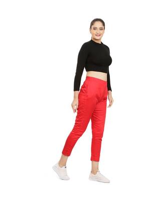 Red Tussar Pants 2