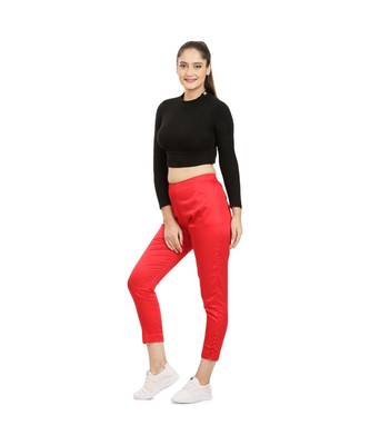 Red Tussar Pants 3