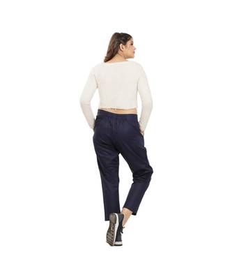 Navy Blue Weekdays Pants 4