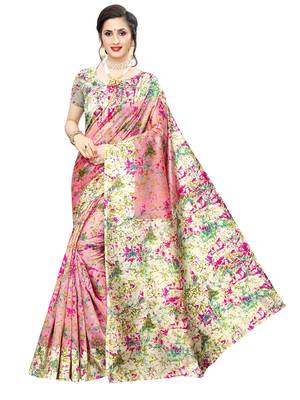 Combo Of 2 Poly Silk  Multicolor Printed Women's Saree 5