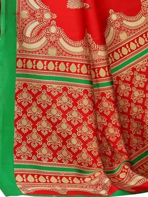 Combo Of 2 Poly Silk  Multicolor Printed Women's Saree 7