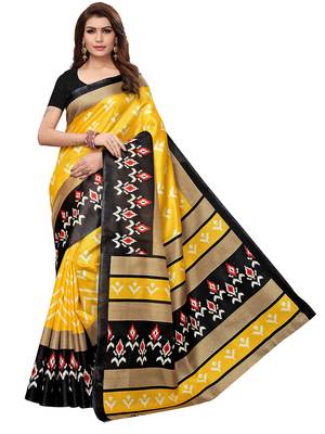 Combo Of 2 Poly Silk  Multicolor Printed Women's Saree 5