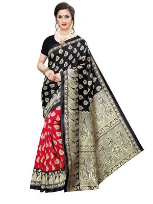 Combo Of 2 Poly Silk  Multicolor Printed Women's Saree 5