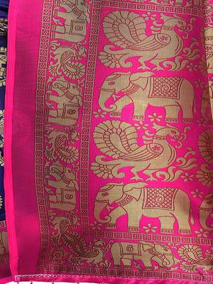 Combo Of 2 Poly Silk  Multicolor Printed Women's Saree 4