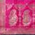 Women Navy Blue And Rani Pink Color Woven Banarasi Dupatta
