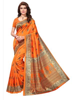 Combo Of 2 Poly Silk  Multicolor Printed Women's Saree 5
