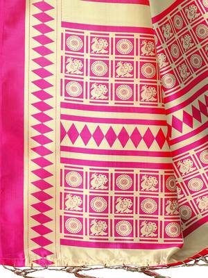 Combo Of 2 Poly Silk  Multicolor Printed Women's Saree 4