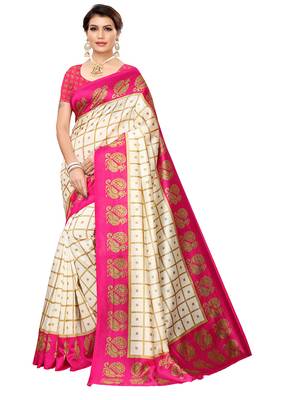 Combo Of 2 Poly Silk  Multicolor Printed Women's Saree 5