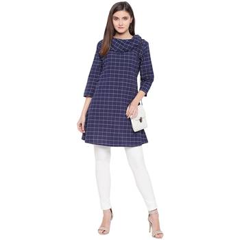 Blue printed Cotton kurti 5