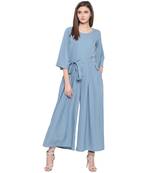 grey plain crepe indowestern