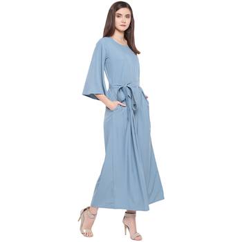 grey plain crepe indowestern 4