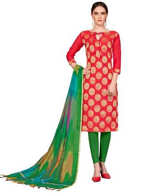 Red banarasi banarasi salwar 1