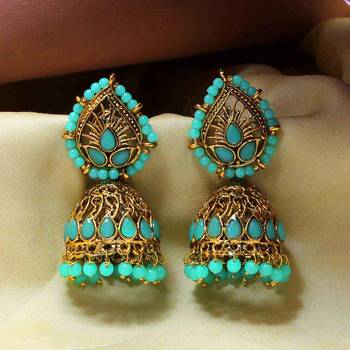 Green jhumkas 2