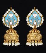 Blue jhumkas