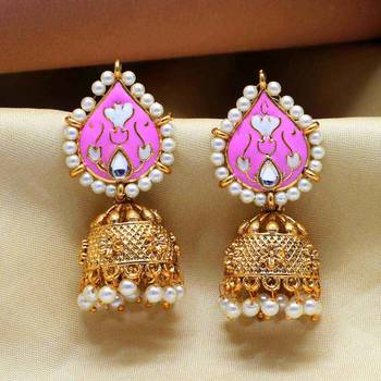Pink Jhumkas 2