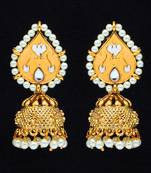 Pink jhumkas