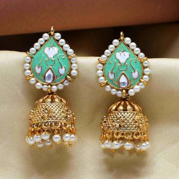 Green jhumkas 2