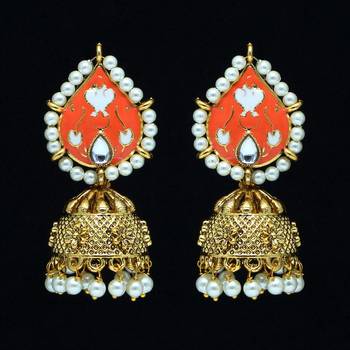 Orange jhumkas 1