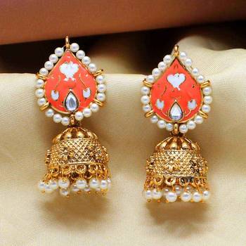 Orange jhumkas 2