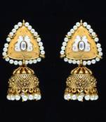 Pink jhumkas