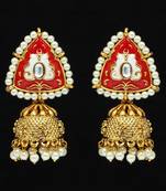 Maroon jhumkas