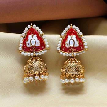 Maroon jhumkas 2